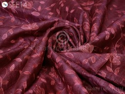 Soft Embroidery Tussar Silk Fabric Collection of Exclusive & Handmade Products By The Yard Indian Raw Silk Wild Natural Peace Tussah Silk